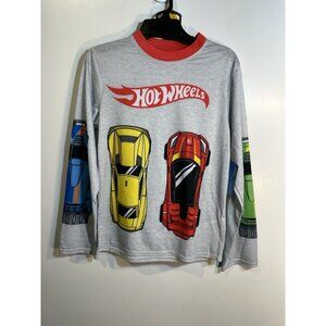 hot wheels boys sleepwear set long sleeve pants size large 10-12